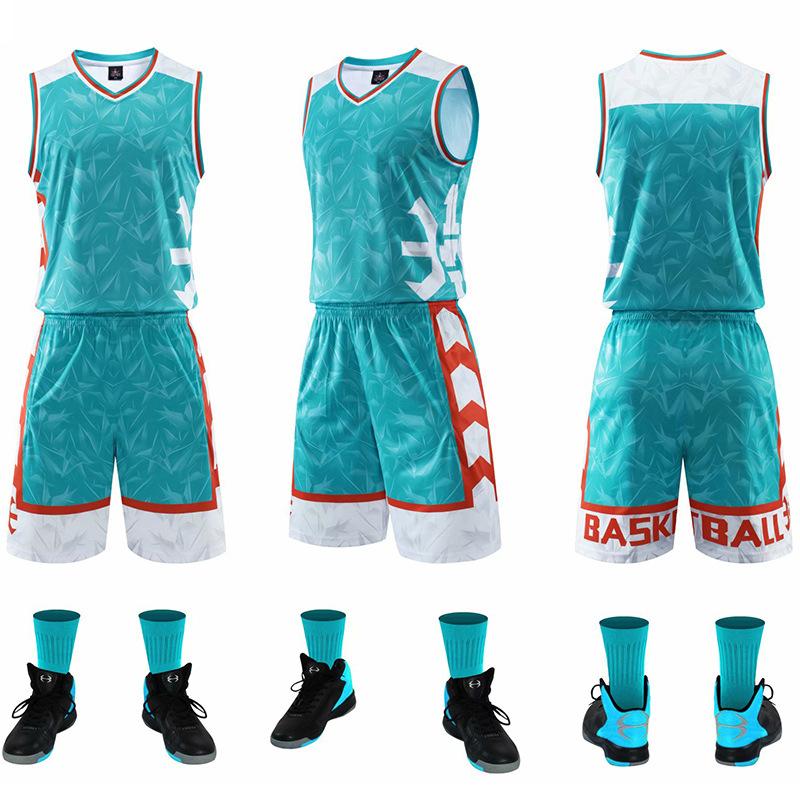 

Basketball Suit Men S Printing College Student Game Sports Short Sleeve Team Training Suit Vest Children S Basketball Clothing children 3xs озеро синий