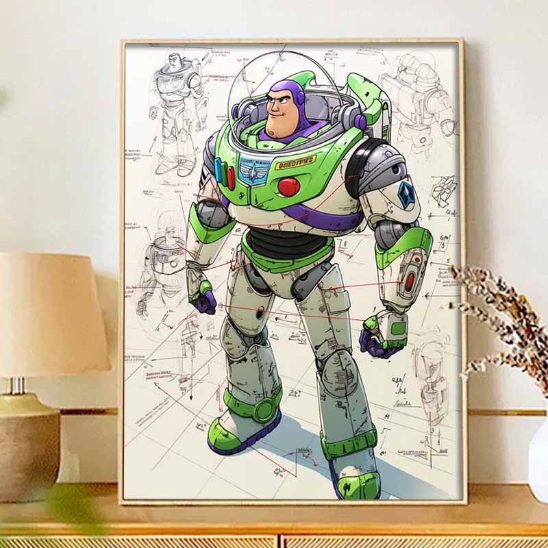 Disney Diamond Painting Kit  Buzz Lightyear 5D DIY Home Decor & Craft Lovers, Ideal Gift, Beautifully Designed