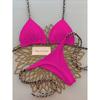 Ladies' Fashionable Leopard Print Bikini Swimsuit - Tie String Triangle Top & Thong Bottom Set, Sexy Beach Vacation Outfit