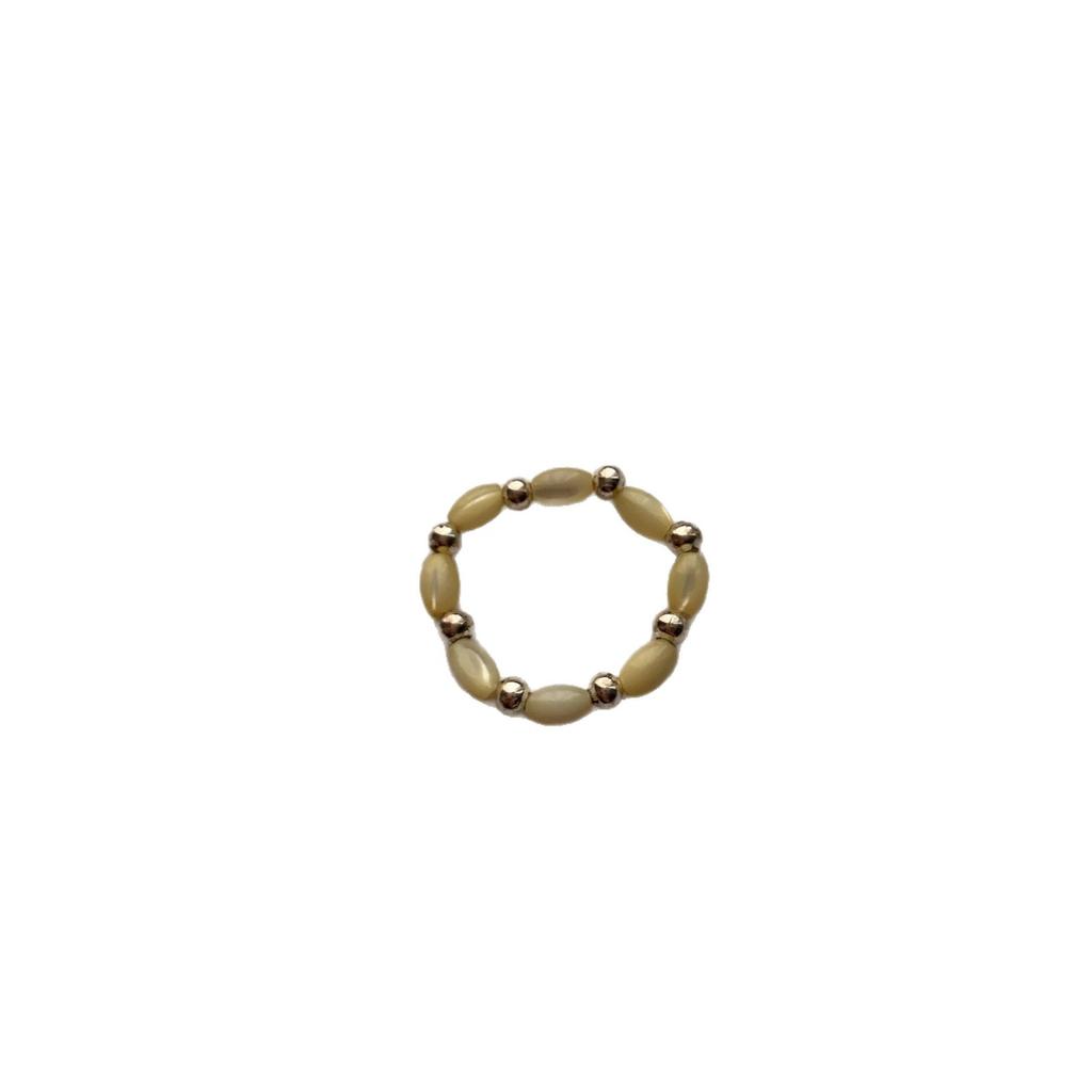 Welfare Cold Wind Resin Ring Zircon Ring Versatile Spiral Ring Fashionable Personality Women