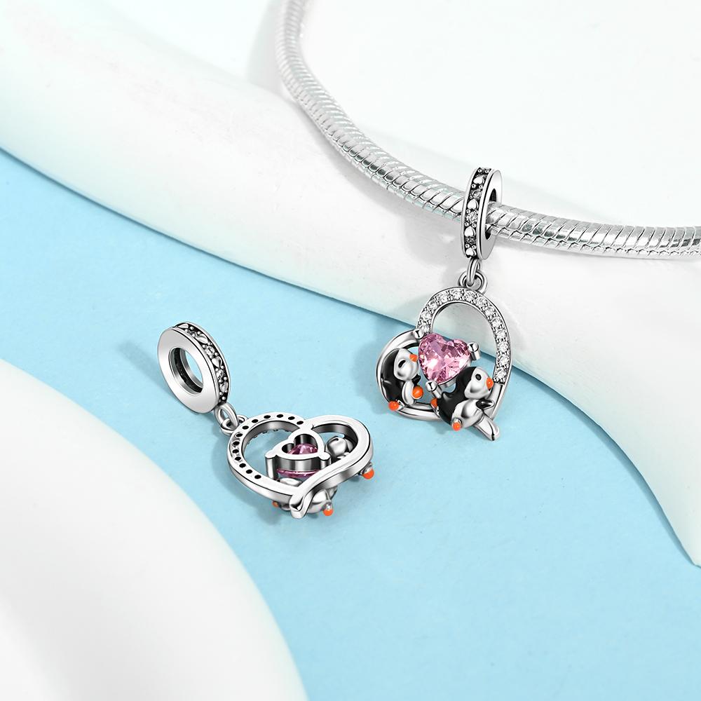 Simple Copper Penguins & Cats & Koalas Dangle Charm Fits Original Bracelet Diy Cute Animal Necklace Pendant Gift