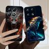 Luminous Lion Head For Xiaomi 11T 11 Ultra 12 12T Pro 14 15 13 Lite Mi Poco M4 5 M7 5G X4 X5 M6 C75 Pro X6 4G soft phone case