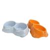 Melamine Oblique Mouth Pet Bowl for Cats and Dogs - Double Bowl with Neck Protection