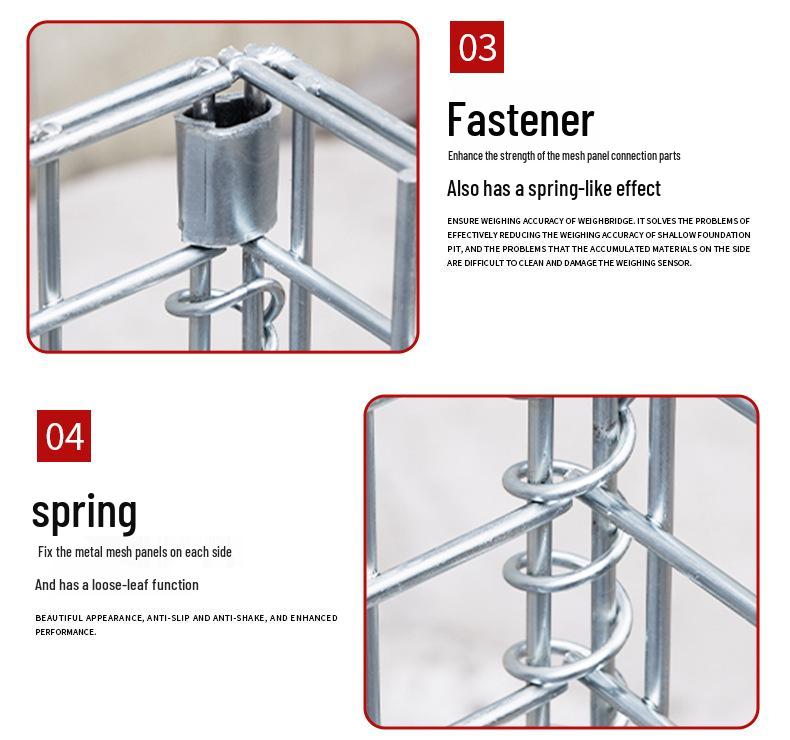 Stackable Iron Frame Folding Warehouse Cage