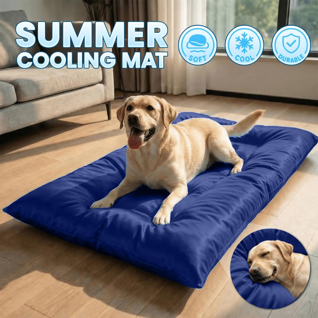 Dog Bed with Breathable Fabric Pet Pad for Hot Summer Days