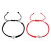 Black White Spider Web Woven Bracelet Couple Handmade Rope Pair