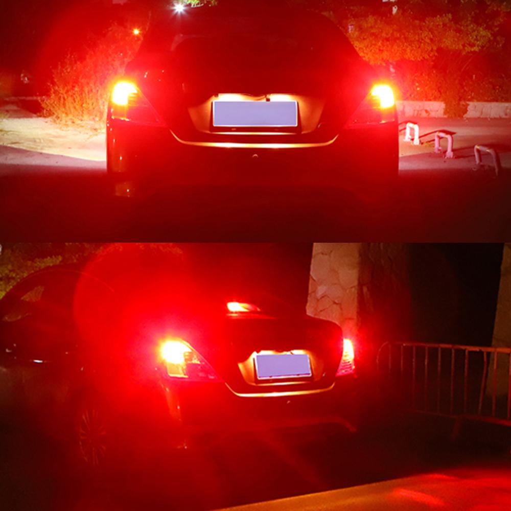 2pcs LED Brake Light Blub Lamp P21W BA15S 1156 Canbus No Error For Jeep Renegade 2014 2015 2016 2017 2018 2019 2020