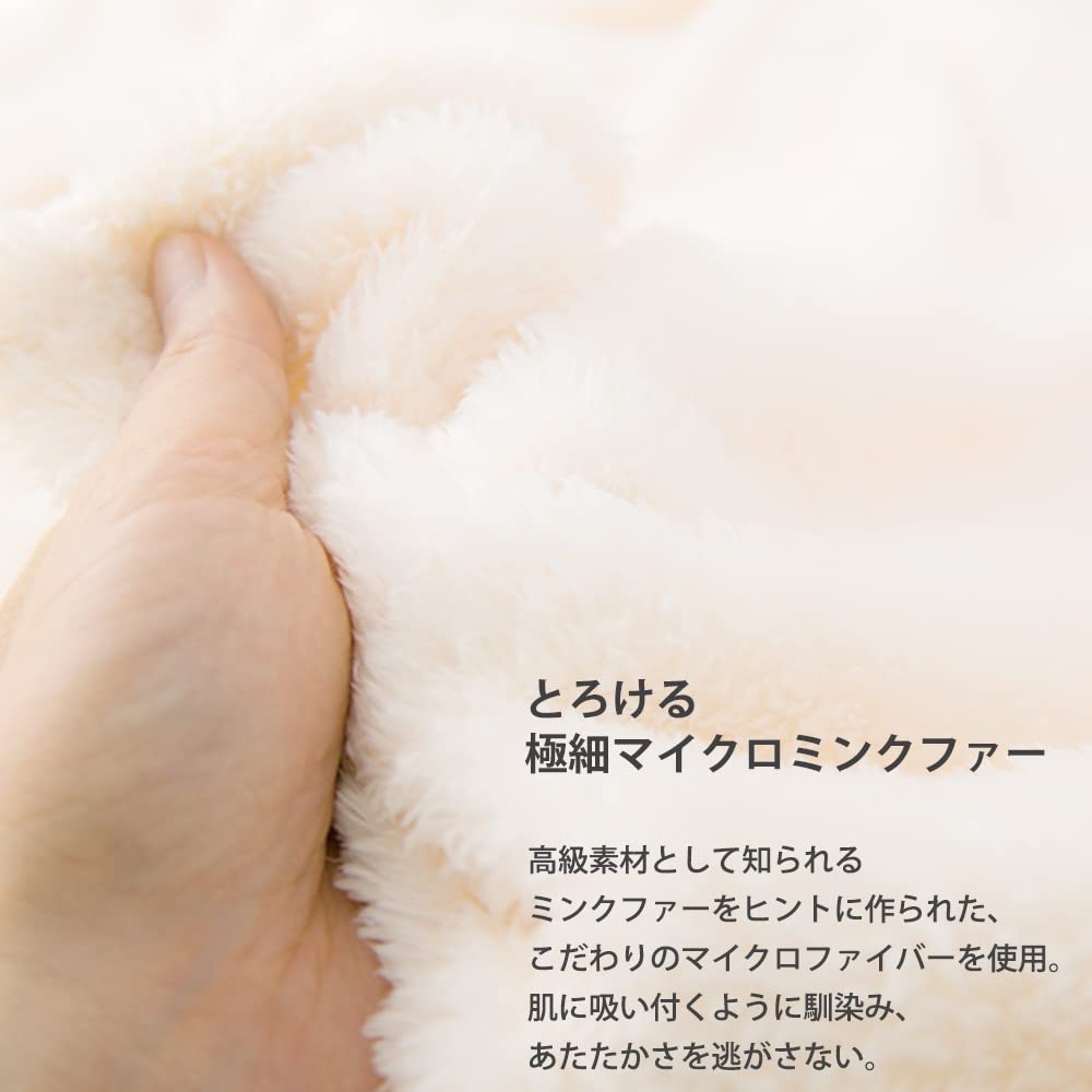 Iris Plaza Blanket Double Pink Winter Thin Warm Washable Micro Mink Fur Fluffy Texture 180 X 200cm Anti-Static