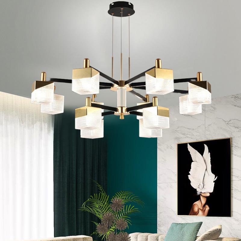 Kryształowy żyrandol LED do salonu, lampa sufitowa, żyrandol do restauracji, lampa sufitowa do sypialni