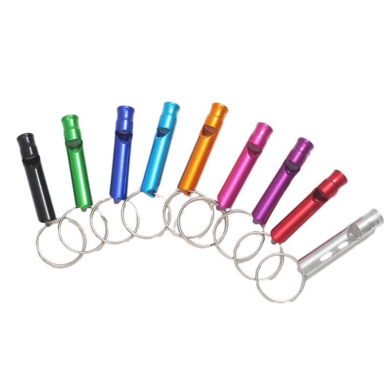 Multi-Functional High-Pitched Aluminum Survival Whistle Keychain