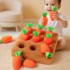 Baby Plush Pull Out Carrot Interaction Toys Cotton Montessori Radish Game Recognizing Educational Toys For Children 0-3Y Gift
