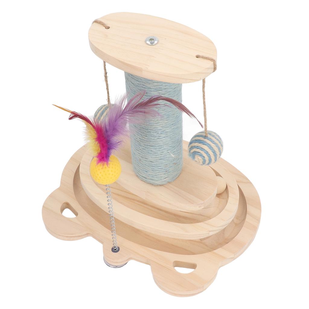 Cat Scratching Post Versatile Sturdy Interactive Cat Training Climbing Tree Scratching Post for Home