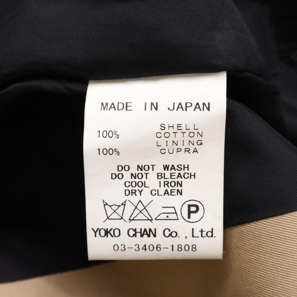 YOKOCHAN Beige Cotton Trench Coat YCC-14Stainless Steel-027 Coat 38 beigeUsed