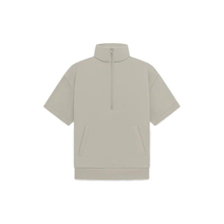 

Мужская рубашка Fear of God Essentials с застежкой-молнией и рукавом 3/4, серая 192BT224313F L