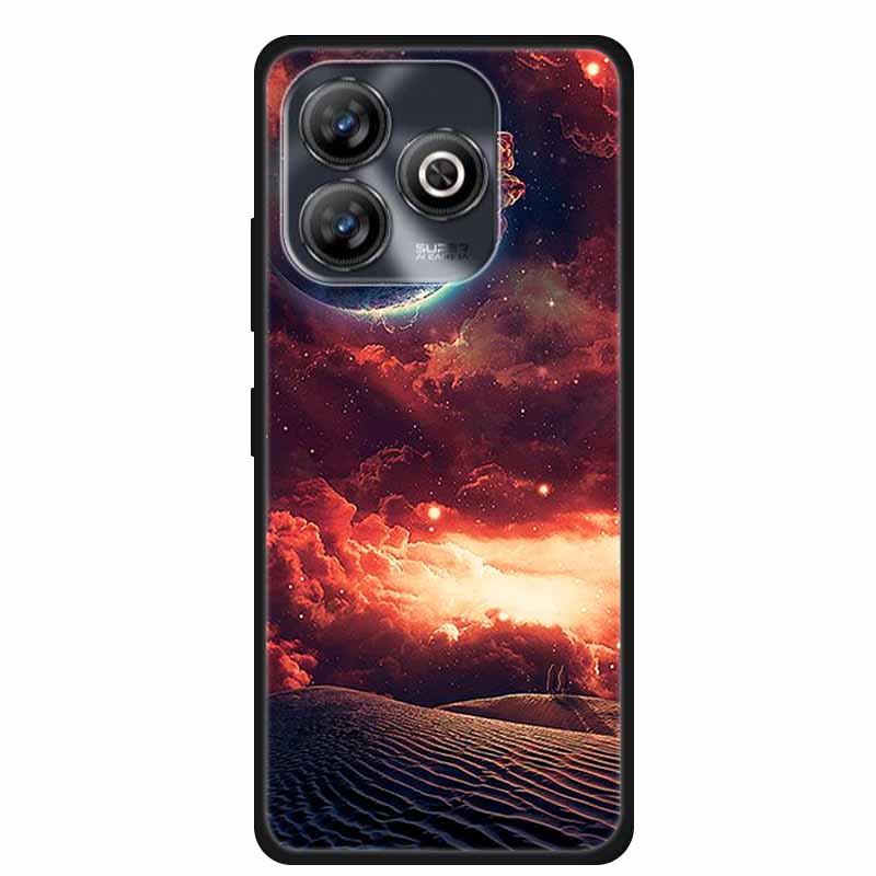 Pro ZTE BLADE A75 4G Pouzdro Zvířata Měkký Silikon TPU Pouzdra na Telefon Zadní Kryt Pro ZTE BLADEA75 Nárazuvzdorný Vlk Ochranný Cool Coque