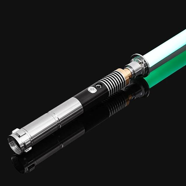 RGB Metal Lichtzwaard Zwaard Sabre De Luz FOC Rave Duelleren Knipperend Speelgoed 7 Kleurwisselend Kpop Lightstick