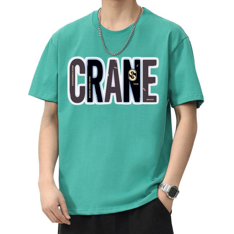 New Summer Men's Round Neck Short-sleeved T-shirt Thin Casual Youth Half-sleeved Shirt