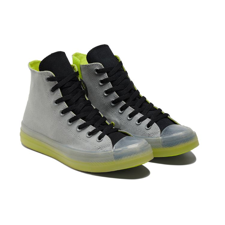 Converse Zapatillas Unisex Chuck Taylor All Star CX High Ash Stone Lime Twist Gris Negro 171996C