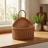 Wall Basket with Arched Handle Natural for Bathroom