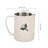 Frothing Cup Prevent Spilling 304 Stainless Steel Milk Frothing Pitcher with Handle for Coffee Making 600ml