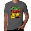 Rasta Peace Love Music TShirt Summer Festival TShirt