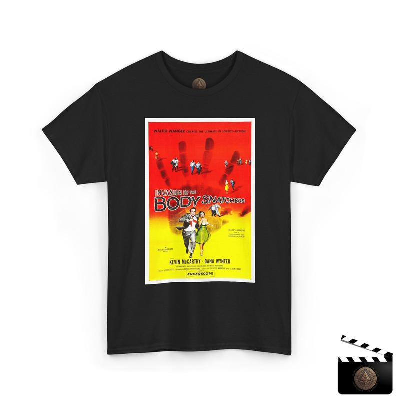 Invasion Of The Body Snatchers Movie Poster Unisex T-Shirt, Vintage Sci-Fi Tee XL