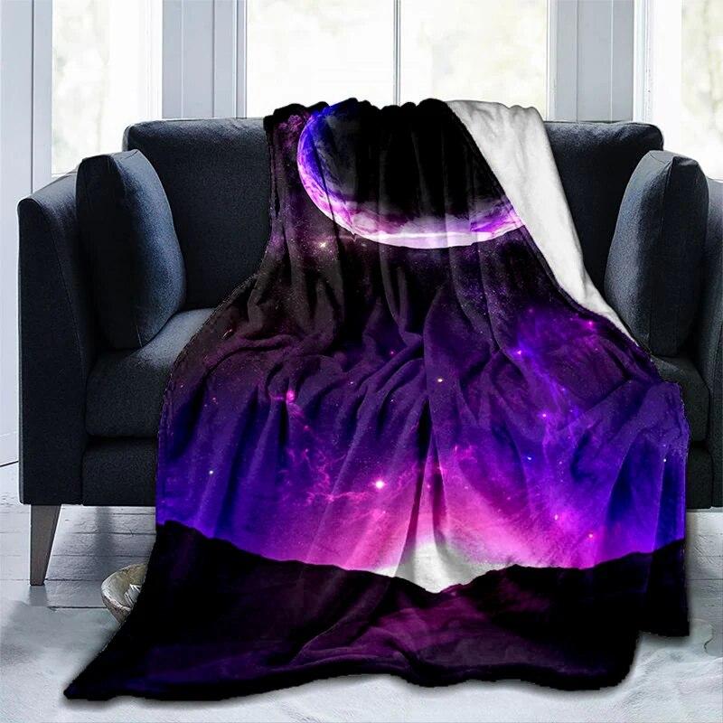 Colorful Magical Fantasy Abstract Art Printed Modern Blanket Gedruckt Bettdecke Geschenk Flannel Soft Sofa Bed Throwing Blankets