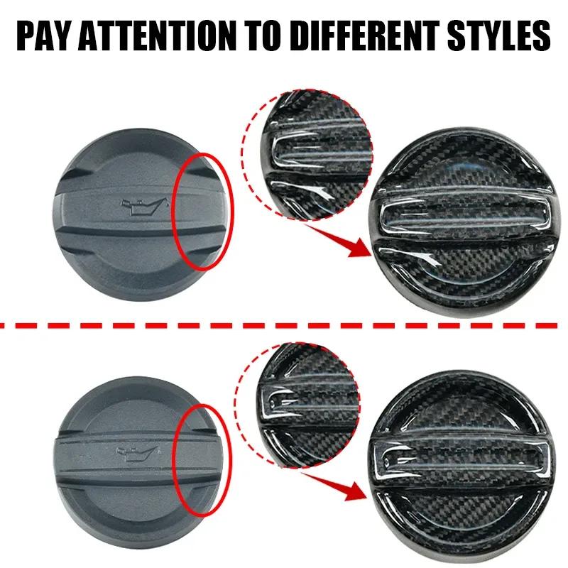 Für BMW F13 F01 F02 G11 G12 G01 G02 G05 G06 G07 G80 G82 F80 F82 F90 Auto Zubehör Kohlefaser Motor Dichtkappe Öleinfülldeckel