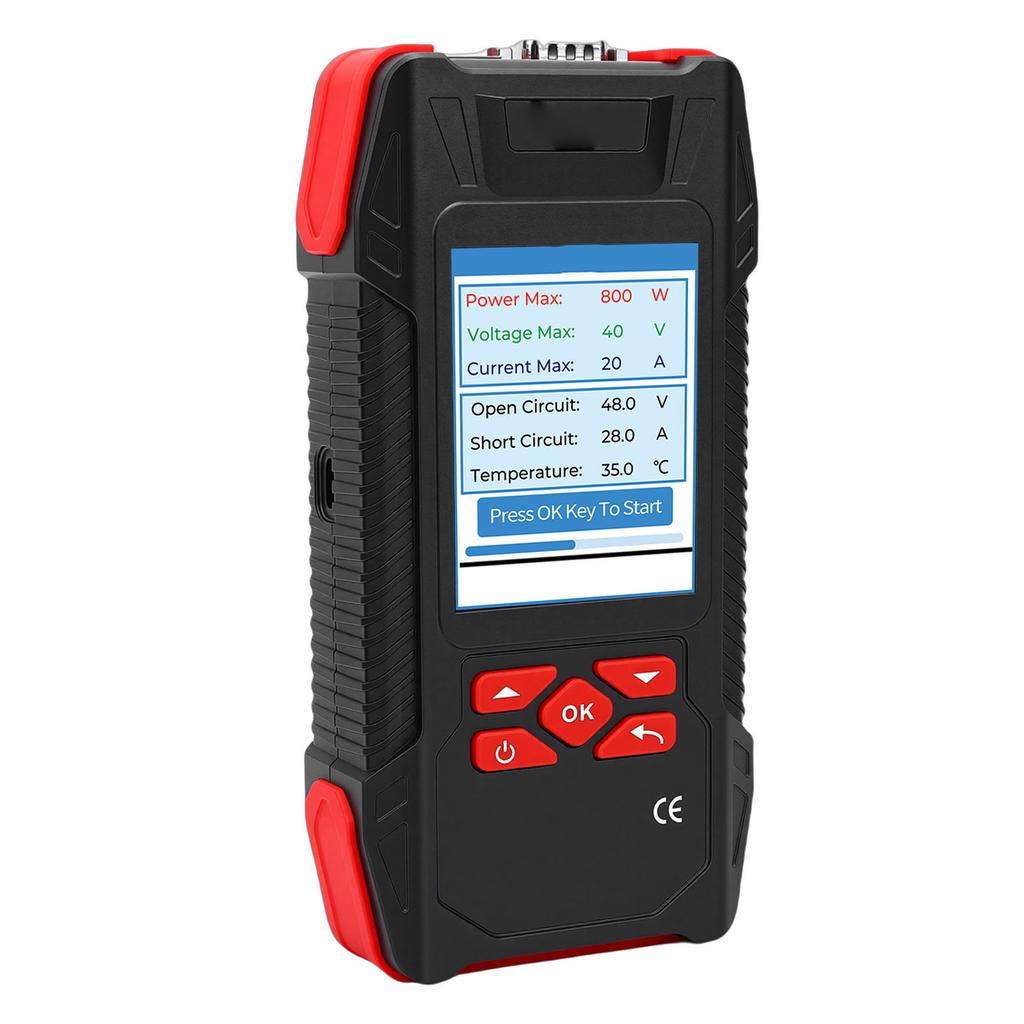 Solar Panel Tester MPPT Curve Display 2000W 90V 40A Professional Photovoltaic Test Meter with Backlight Data Hold