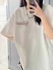 Unisex Plus Size Retro Cotton Short-Sleeve T-Shirt, Chic Hong Kong Style Loose Fit