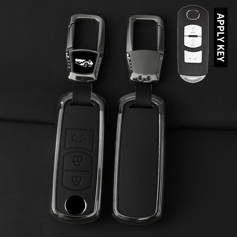 Interior Mouldings Car Zinc Alloy Key Cover Case Shell For Mazda 2 3 5 6 BL BM GJ Atenza Axela Demio CX-3 CX3 CX-5 CX5 CX7 CX-7