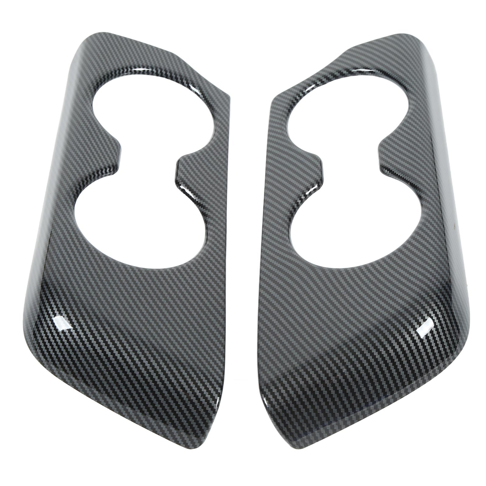 

Крышка панели держателя стакана для воды 3-го ряда из углеродного волокна, цвет ABS, замена для Highlander Kluger