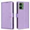 (Purple) Flip Case for Motorola Moto G35 5g Wallet Magnetic Rfid Blocking Card Holder Kickstand Pu Leather