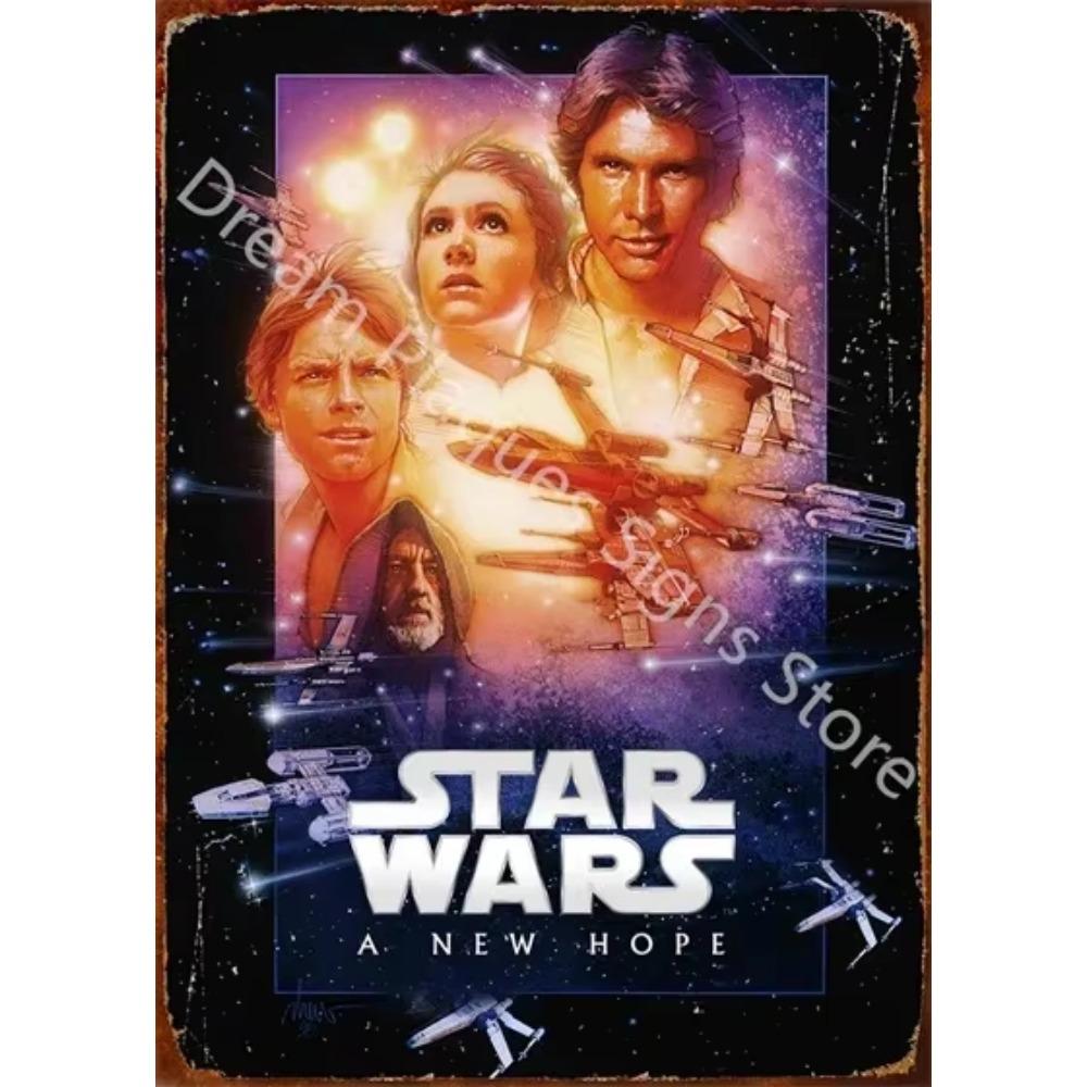 Movie Vintage Metal Sign Retro Cinema Wall Art Poster for Home Room Decor Aesthetic Wall Decoration Plaque Gift for Movie Lovers