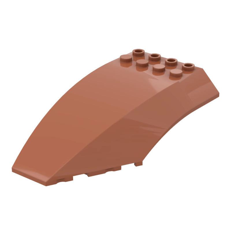 50g MOC 45705 Small Particle Building Blocks - 6x10x5 Curved Shell Standard