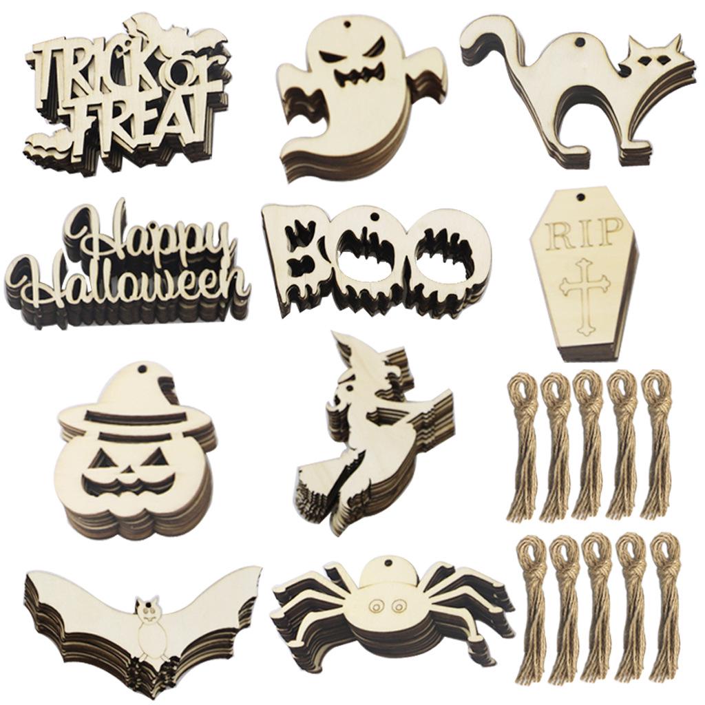 DIY Holz-Halloween-Dekorationen: Kreatives Basteln & Hängende Dekorationen für Feste