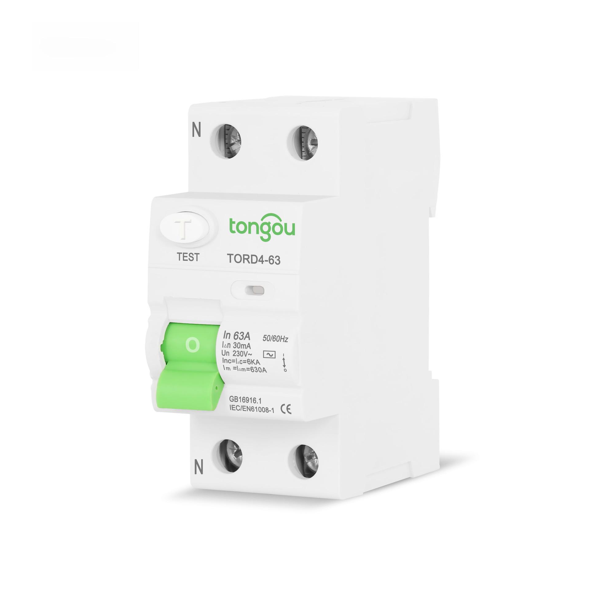 

Household 2P 63A Residual Current Circuit Breaker (RCCB) Protective Switch, AC Type. 2P 40A 300mA