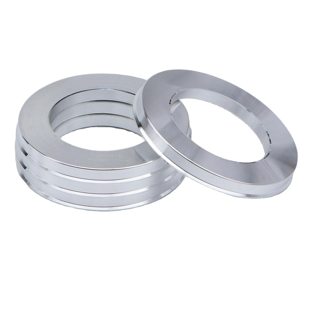 110-67.1 Bague de centrage de moyeu de roue Bague de moyeu en aluminium forgé Espaceur 4 PIÈCES pour adaptateur de moyeu de roue de voiture pour véhicule tout-terrain