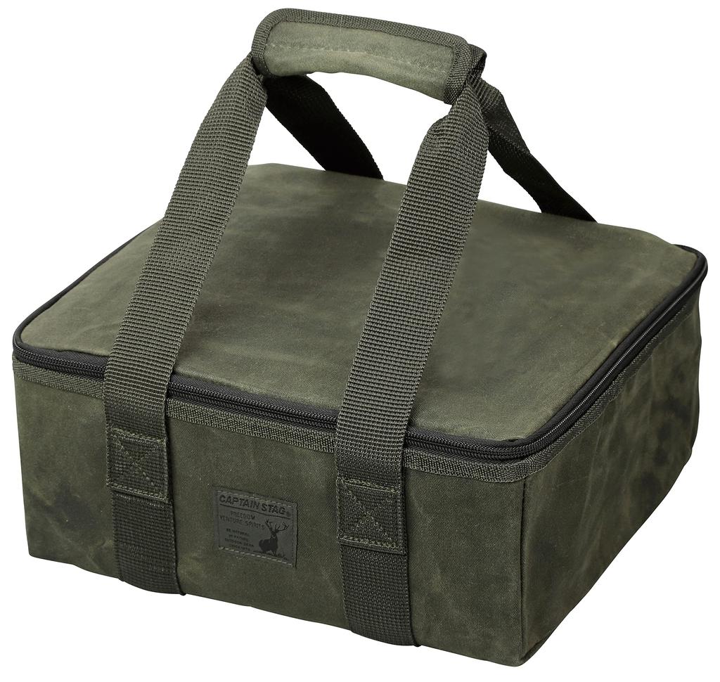 CAPTAIN STAG Dutch Oven Bag Skillet Bag Storage Cotton Canvas 22cm Olive UG-3073