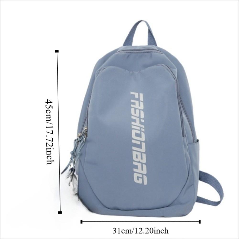 Fashion Large Capacity School Backpack Letter Lightweight Student Backpack Waterproof Book Bag