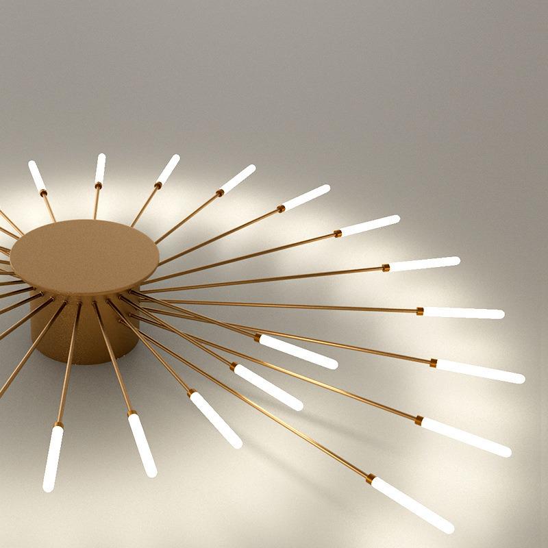 Nordic Fireworks Rotating LED Ceiling Light - High-End Living Room and Bedroom Lighting