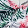 Large Size Split Swimsuit Printed Sexy Bikini Three-piece Neck Strap Long Skirt Blouse Large Size Swimsuit