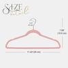 Beige Velvet Hangers 10 Pack, Non Slip Clothes Felt Hanger Heavy Duty for Coat, Premium Slim Space Saving Suit Hangers for Close