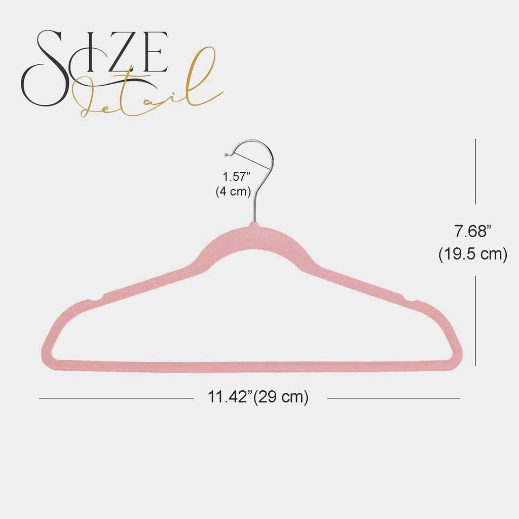 Beige Velvet Hangers 10 Pack, Non Slip Clothes Felt Hanger Heavy Duty for Coat, Premium Slim Space Saving Suit Hangers for Close