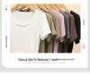 Premium Women's Summer U-Neck T-Shirt: Lightweight Inner Layer or Outer White Short Top