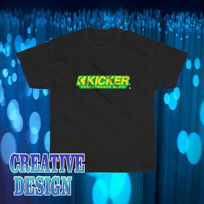 Nowa koszulka z logo wzmacniacza audio Kicker, zabawna, rozmiary S do 5XL