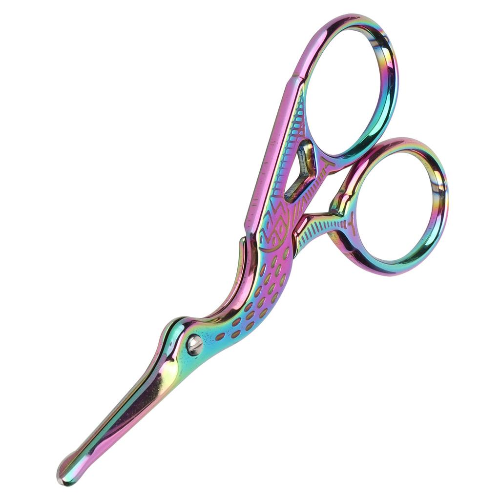 Kran Design Schere Edelstahl Retro Nähen Stickerei DIY Handwerk Schere ToolColor