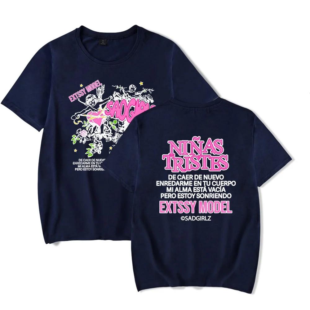 Junior H Ninas Tristes TShirt Merch Summer For WomenMen Unisex Short Sleeve Tshirt Fashion Hiphop Streetwear