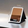 Fold LED Dimmable Makeup Mirror 3 Colors Light Adjustable Brightness USB Charging Fold Mirror Tabletop Vanity Mirror for Travel