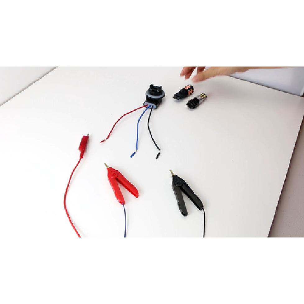 3157 3357 4157 T25 Brake Turn Signal Light Socket Harness Wires For LED or Stock